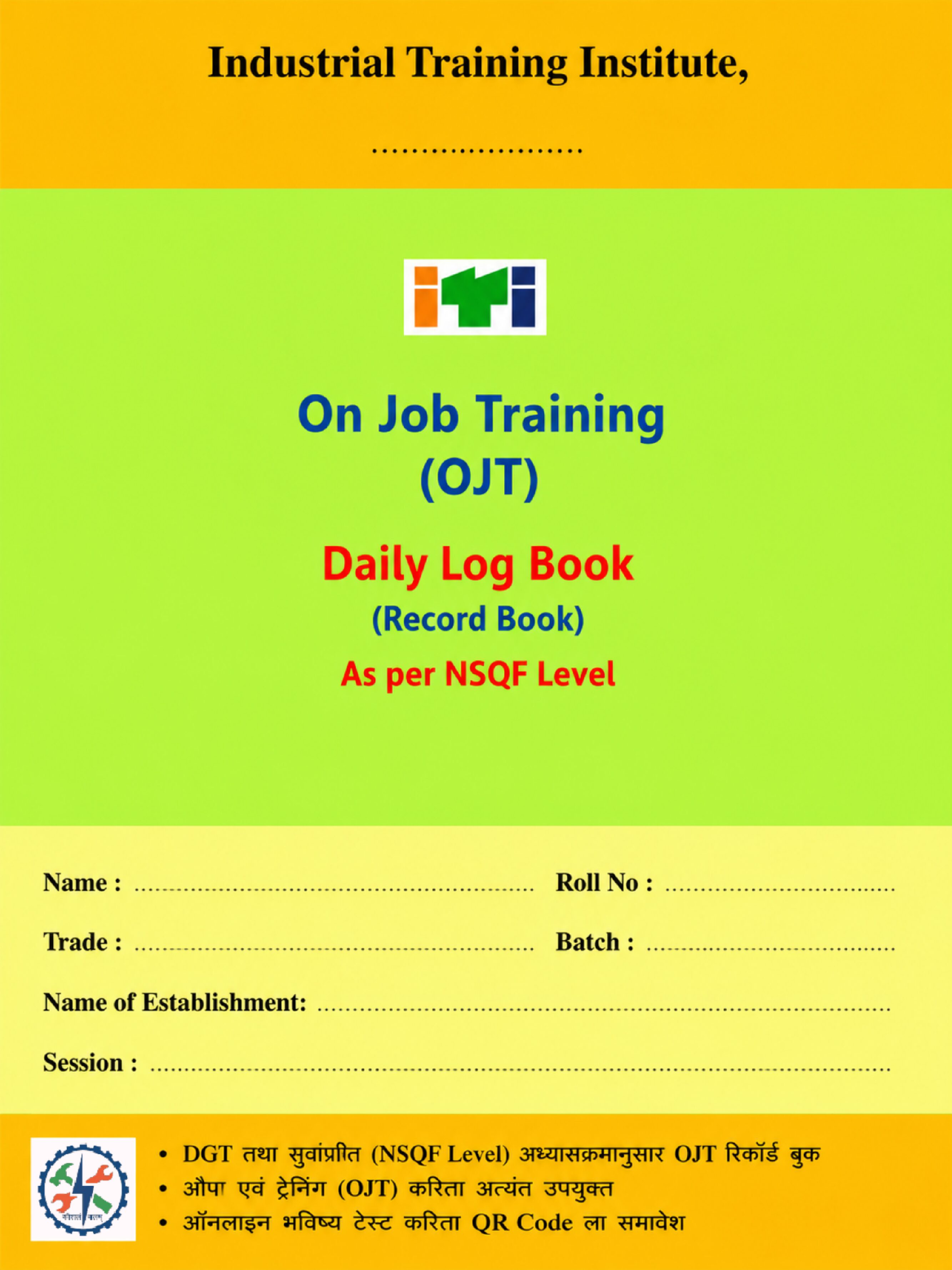 On Job Training (OJT) notebook